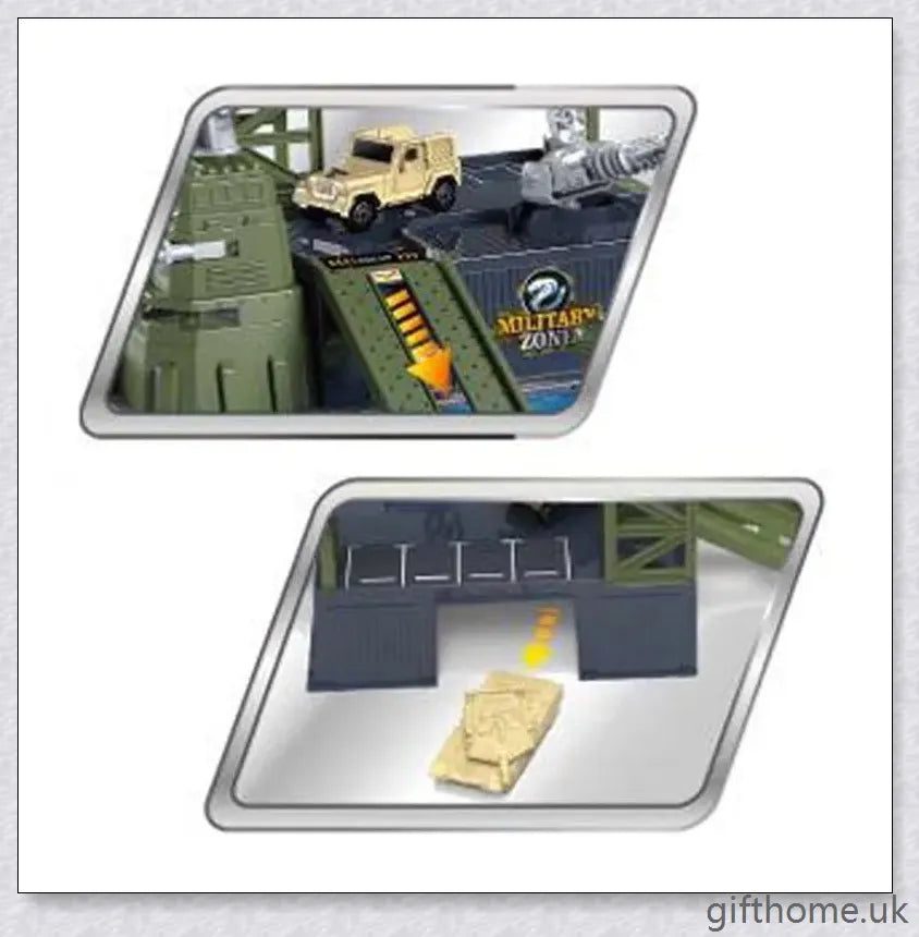 34-piece military base playset with battle map, vehicles, tanks, and other army-themed accessories for engaging strategic play