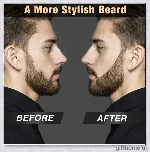 A natural beard filler pen kit for men, designed to fill in patchy areas and create a fuller, more uniform beard appearance.