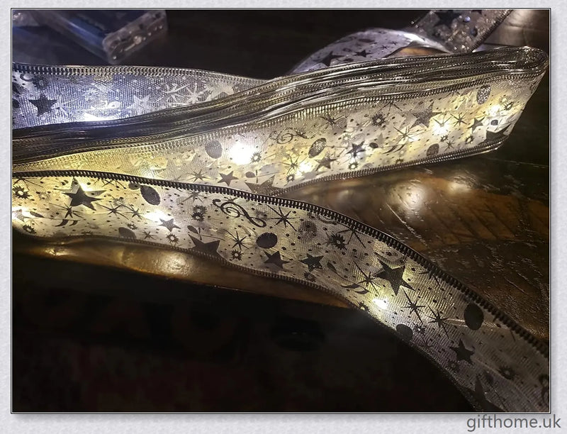 GiftHome UK Christmas Ribbon Fairy Lights