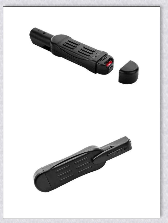 A compact, wearable body camera with a clip for hands-free recording of 1080P video footage