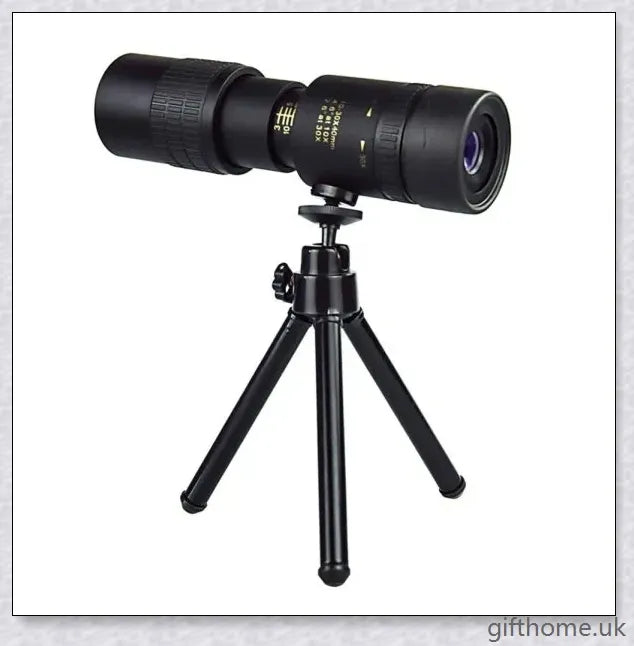 10-300X40mm Super Mobile Phone Starscope Thermal Monocular Telescope with Smartphone Adapter and Tripod