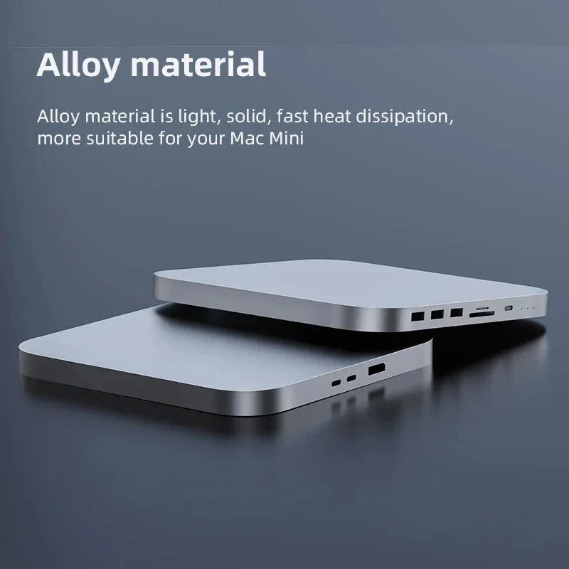 Hagibis USB-C Hub with Dual Hard Drive Enclosure for Mac Mini M1 and M2
