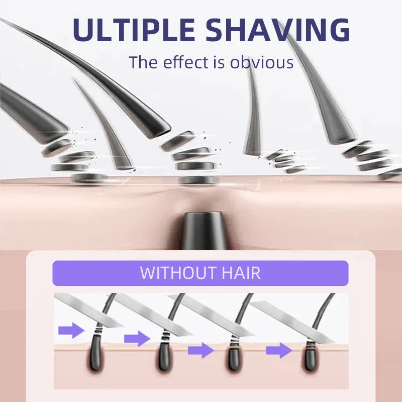 Rechargeable Lady Shaver - Powerful and Versatile Electric Hair Remover for Smooth, Silky Skin
