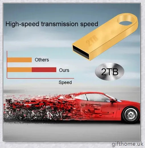 2TB USB 3.0 Flash Drive Memory Stick in various colors, featuring high storage capacity and durable construction