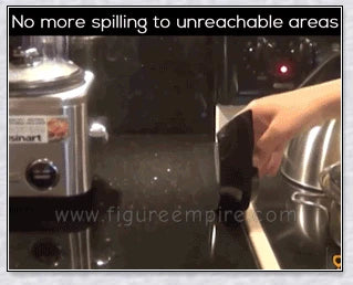 Stove Counter Gap Covers in silicone material, designed to prevent small items and spills from falling between the stove and countertop