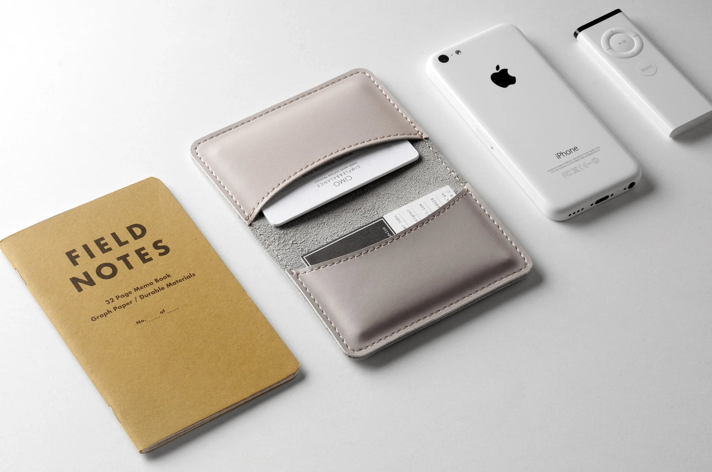 Premium leather business card holder in various colours, designed for professional men and women