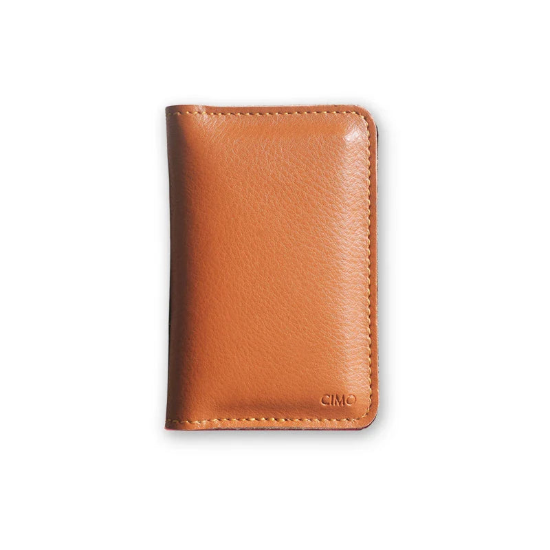 Premium leather business card holder in various colours, designed for professional men and women