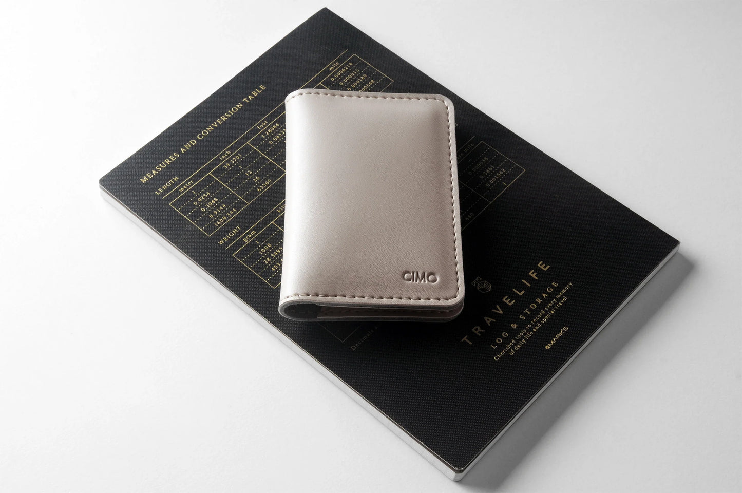 Premium leather business card holder in various colours, designed for professional men and women