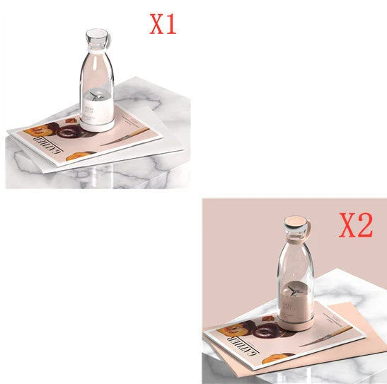 Powerful USB rechargeable smoothie blender with stainless steel blades, compact portable design, and one-touch operation