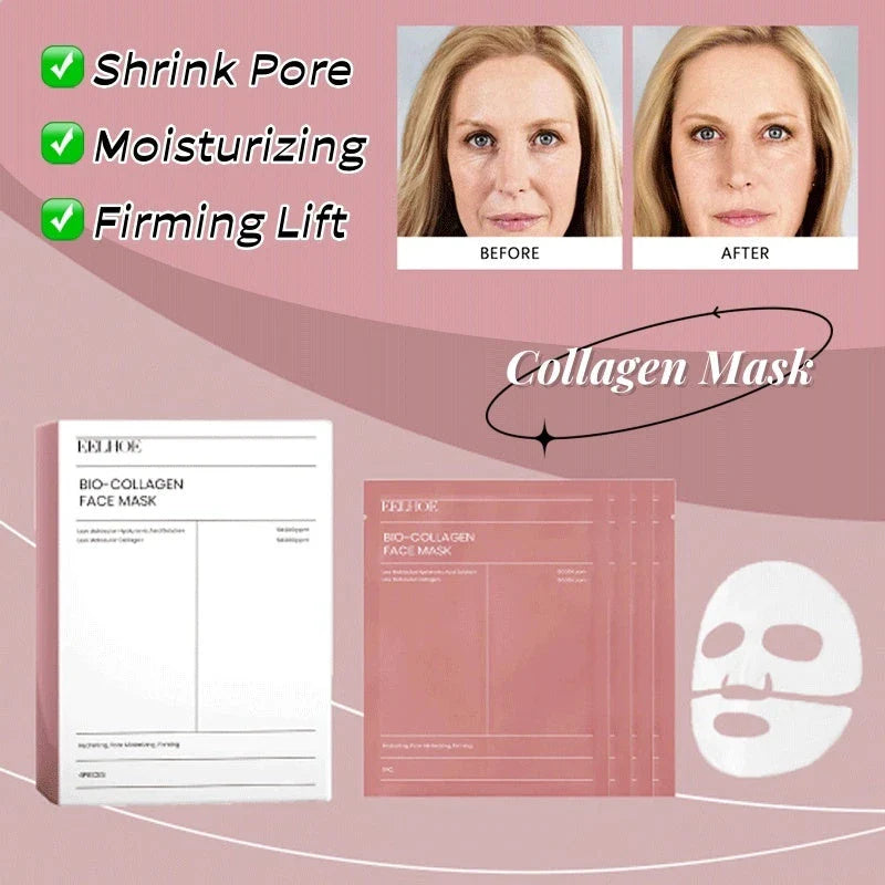 Collagen-infused face mask for rejuvenated, radiant skin