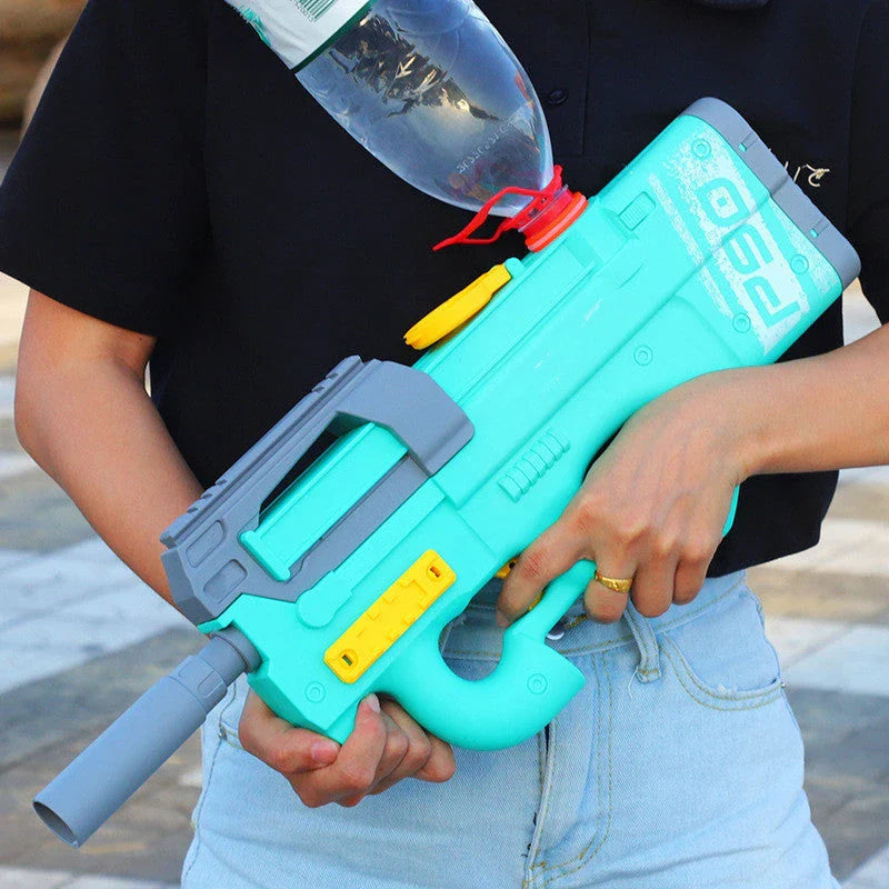 Premium high-powered electric water blaster with sleek design, long-range water stream, and large water capacity for endless summer fun