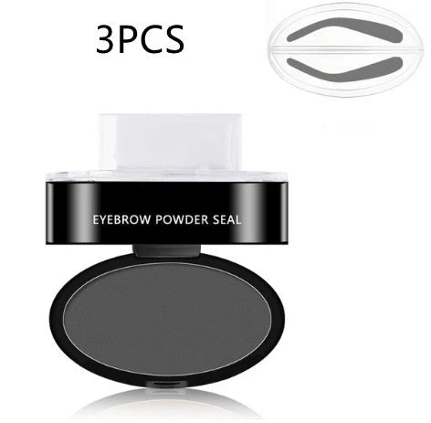 Precision Eyebrow Enhancing Makeup Kit with Stamp and Powder for Flawless Brows