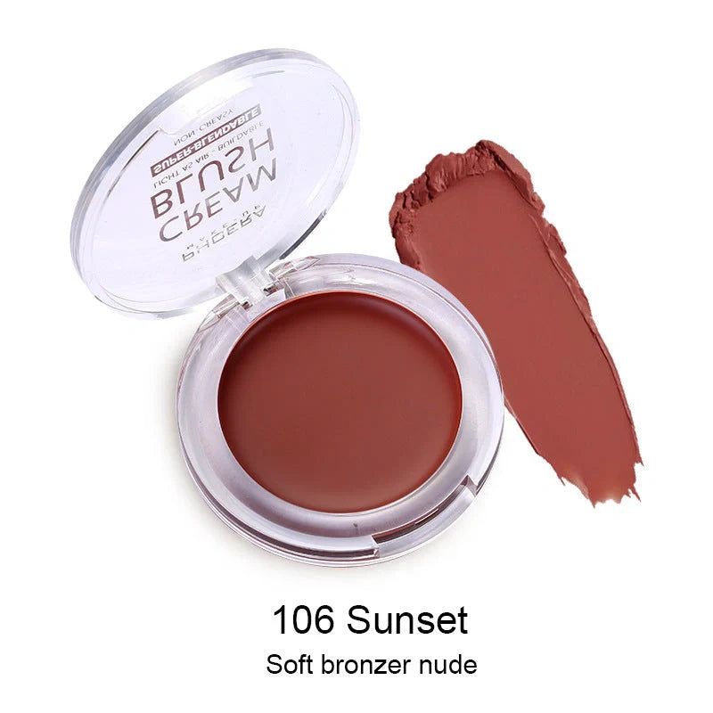 PHOERA Brightening Blush Cream in a variety of vibrant shades, delivering a radiant, healthy-looking glow to the complexion