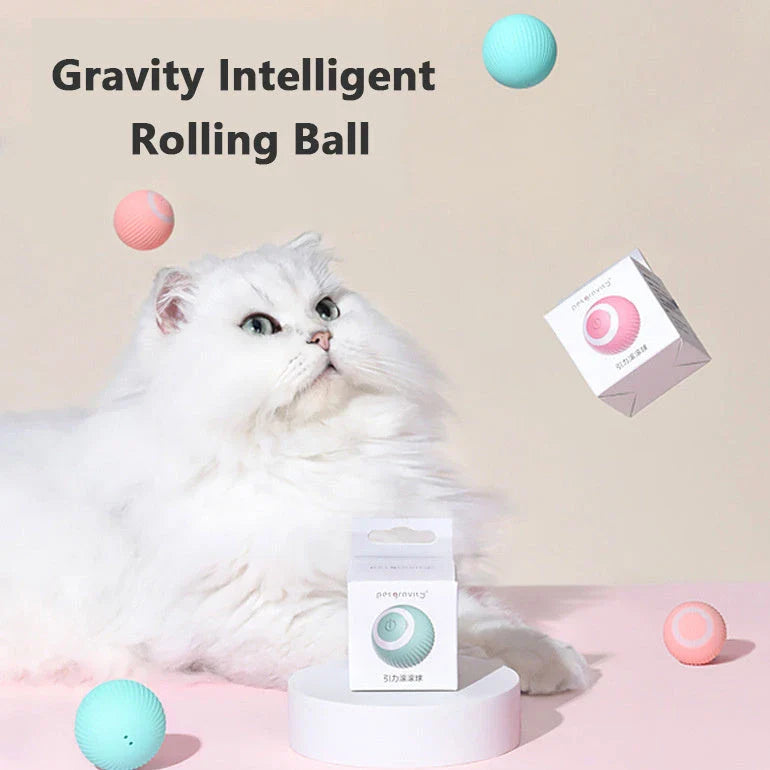 Interactive automatic cat toy ball with bionic motion and intelligent obstacle avoidance system