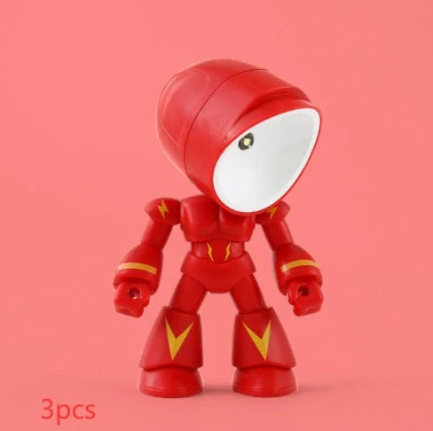 Mini LED Hero Robot Table Lamp with adjustable arms and 360° rotating head