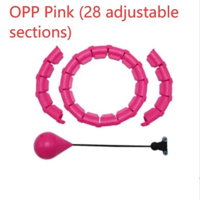 Adjustable waist hoop made of high-quality polypropylene for efficient fitness training and fat burning