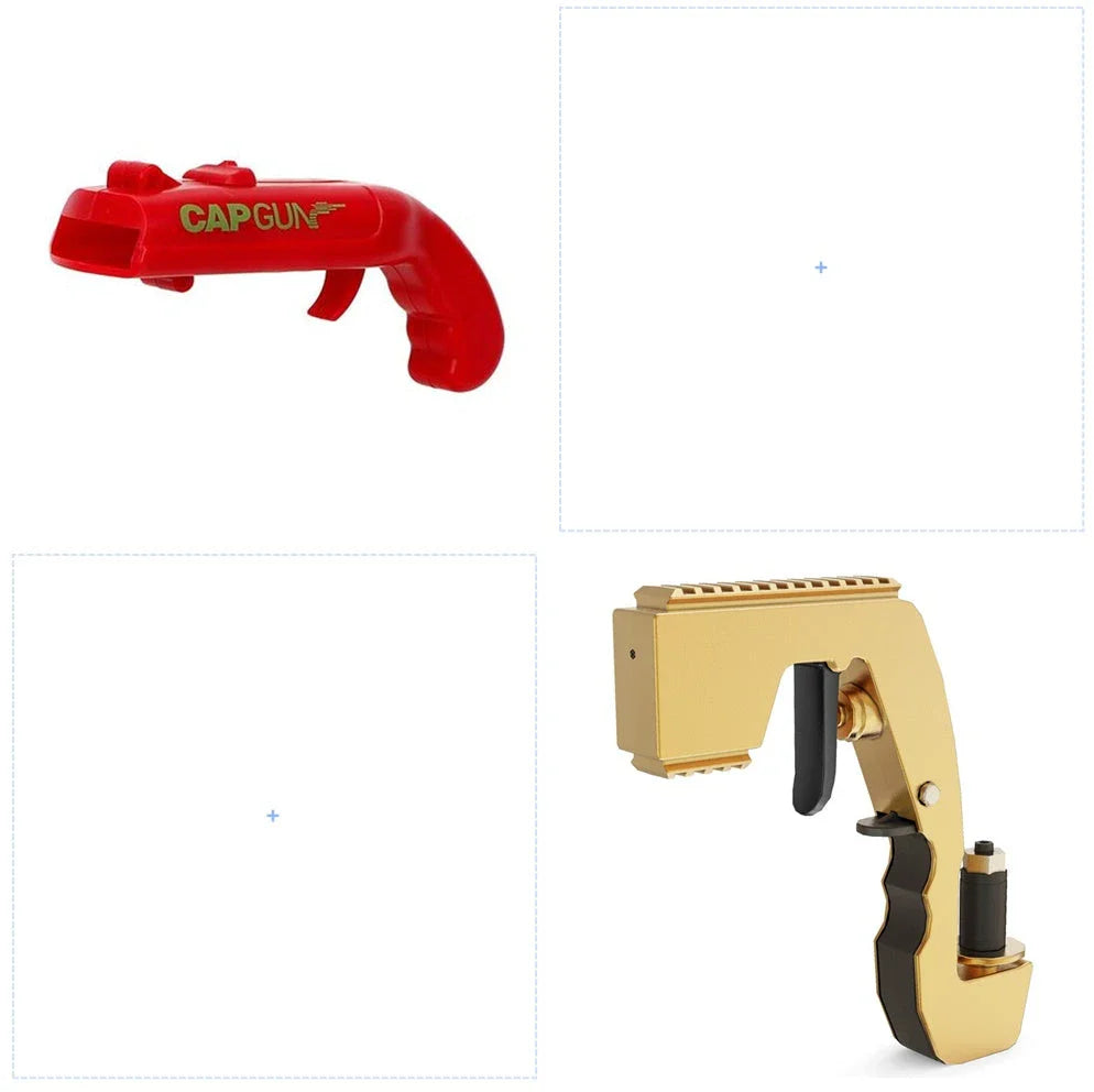 A catapult-style bottle opener made of high-quality ABS plastic, designed with a playful American-inspired flair to add entertainment to any British drinking occasion.