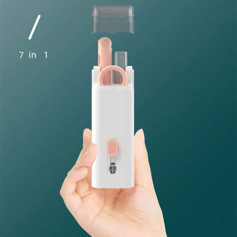 Multifunctional Bluetooth Earbuds Cleaning Kit with Silicone Tips, Retractable Brush, and Microfibre Cloth for UK Tech Enthusiasts