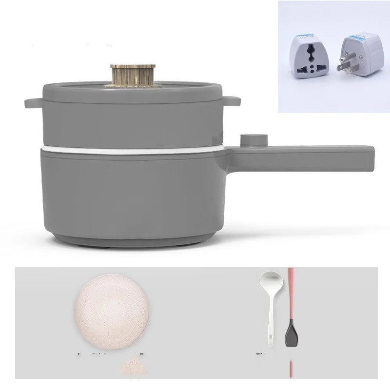 Mini Electric Fondue Pan with ceramic glaze interior and compact design