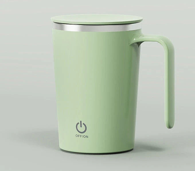 Automatic Electric Stirring Coffee Mug with Hands-Free Mixing Functionality for Warm Beverages