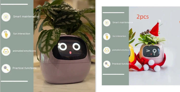 Smart Planter with AI and 7 sensors for easy plant care in various colours