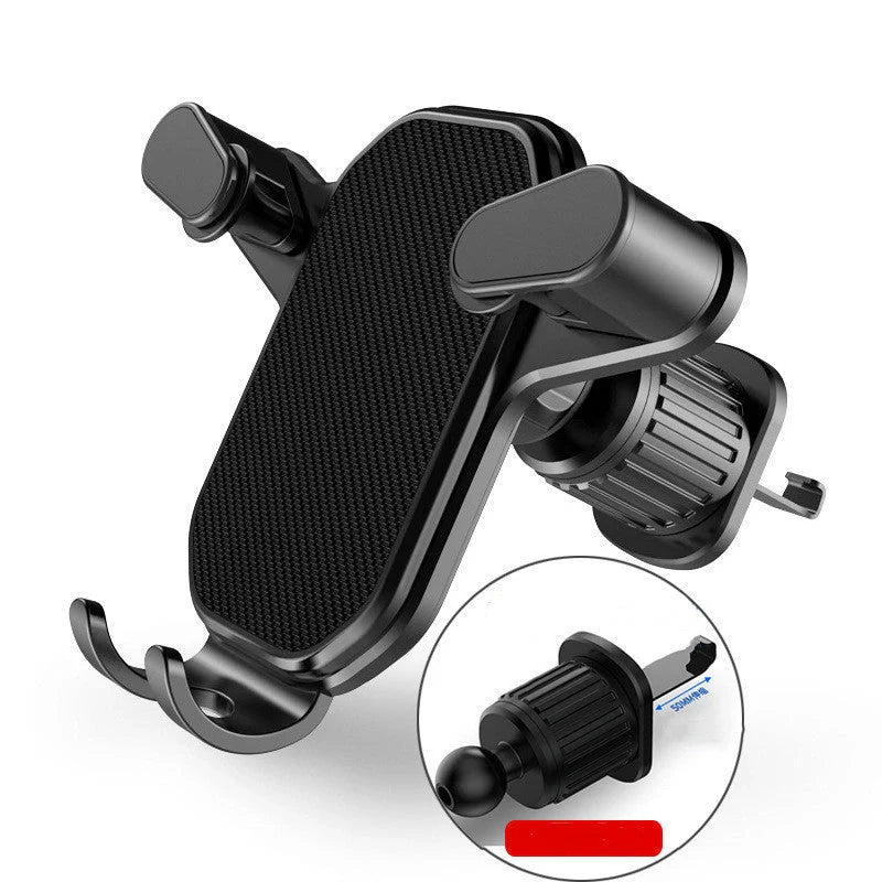 A sturdy in-car bracket with an inverted hook for securely mounting your devices in your vehicle.