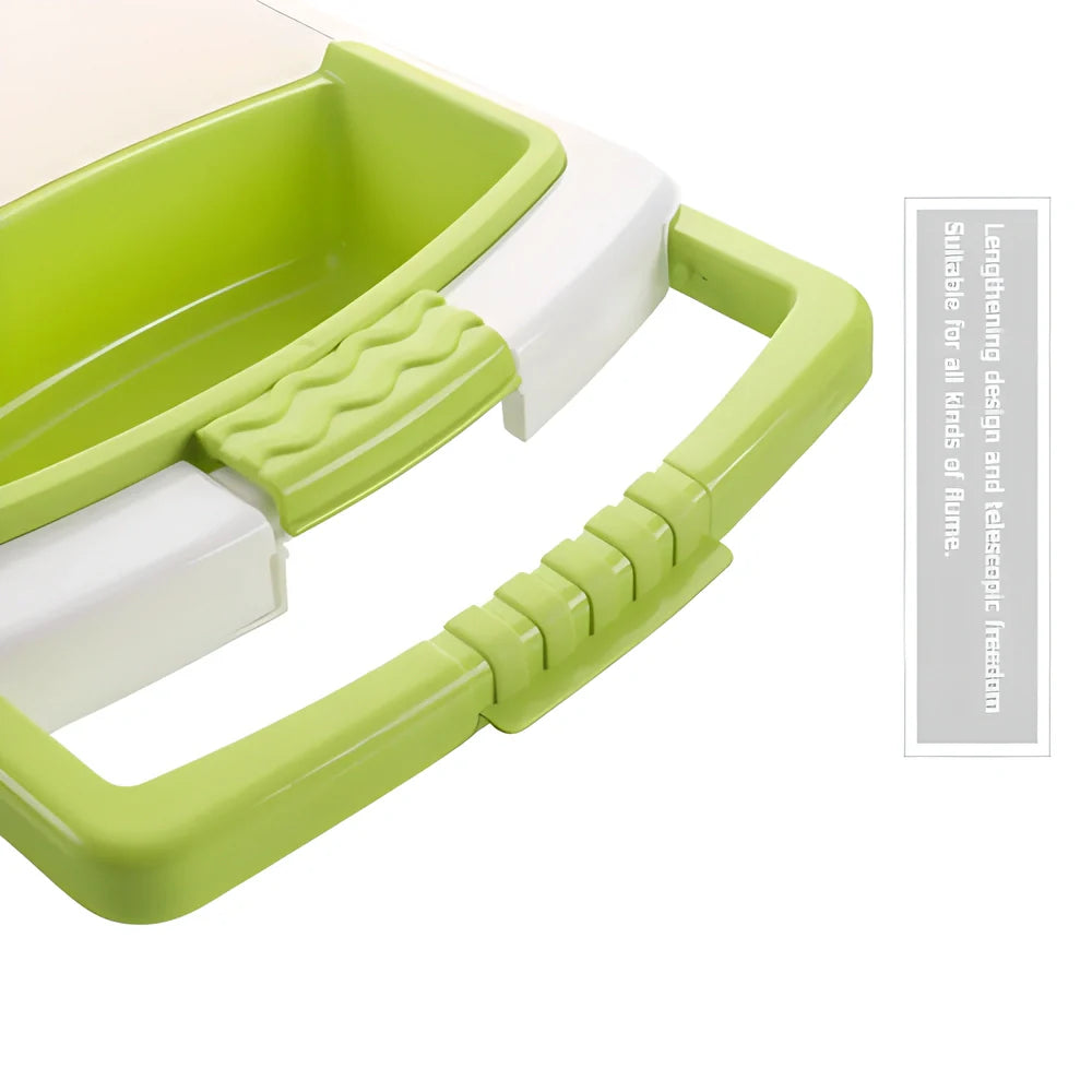 Versatile 3-in-1 Cutting Board with Cutting Surface, Colander, and Storage Compartment