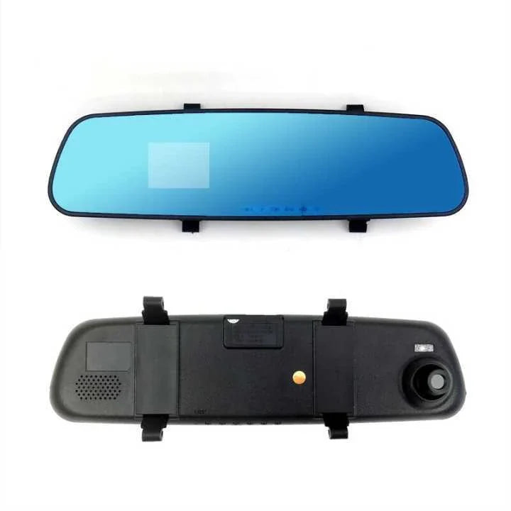 High-Definition Rearview Mirror Driving Recorder with 1080P video, motion detection, and collision sensor for enhanced road safety