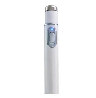Blue light therapy pen for treating acne, scars, and wrinkles on the face and body