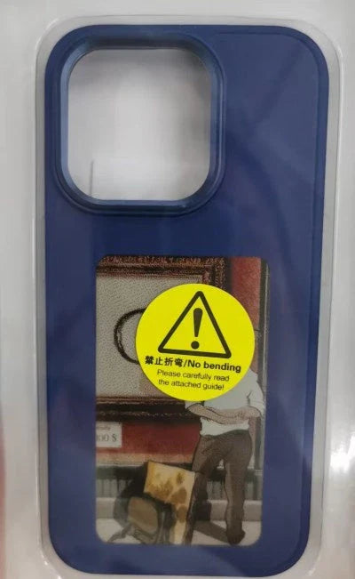 A customizable phone case with an e-ink display that allows users to wirelessly project their preferred images.