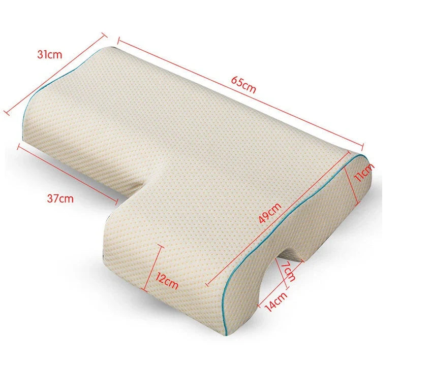 Luxurious Couple Pillow with Slow-Rebound Memory Foam, Ergonomic Design, and Customisable Options for Optimal Sleep Comfort
