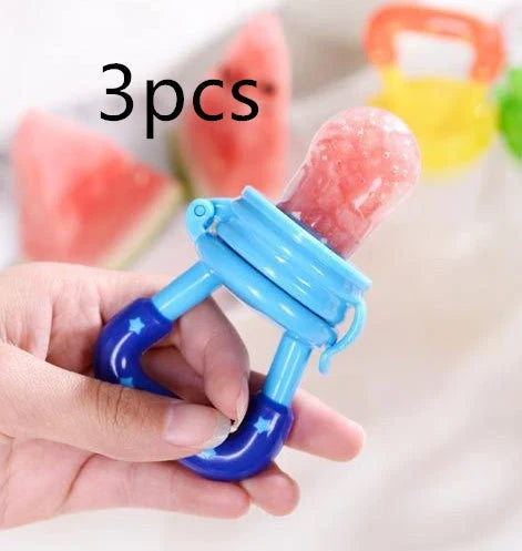 Versatile silicone pacifier with secure design to provide a safe and comfortable feeding experience for babies