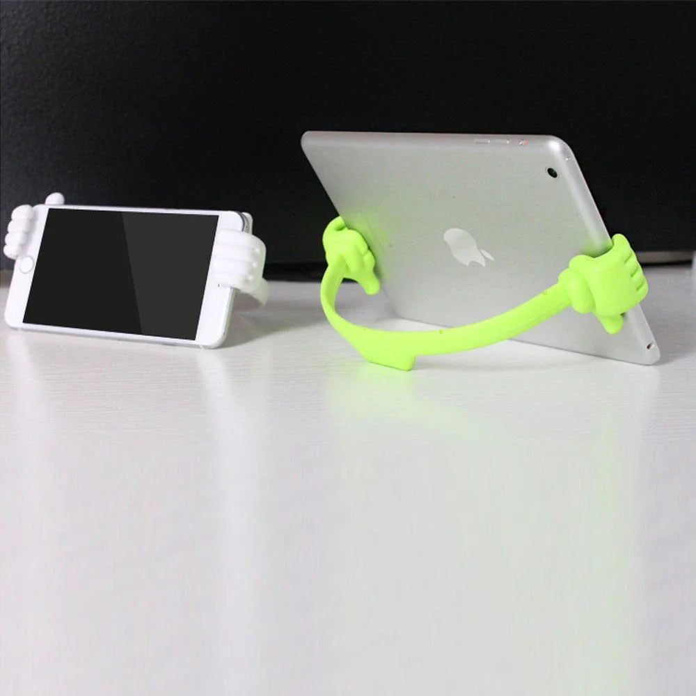 Versatile Thumbs-Up Phone Stand: A compact, adjustable phone holder with a playful, hands-free design for smartphones and tablets