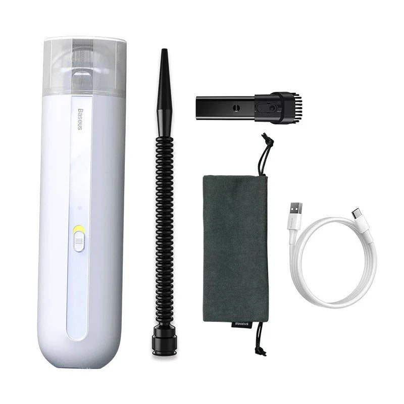 BASEUS Wireless Car Vacuum Cleaner with 5,000Pa Suction, Portable Design, and HEPA Filtration for Spotless Car Interior