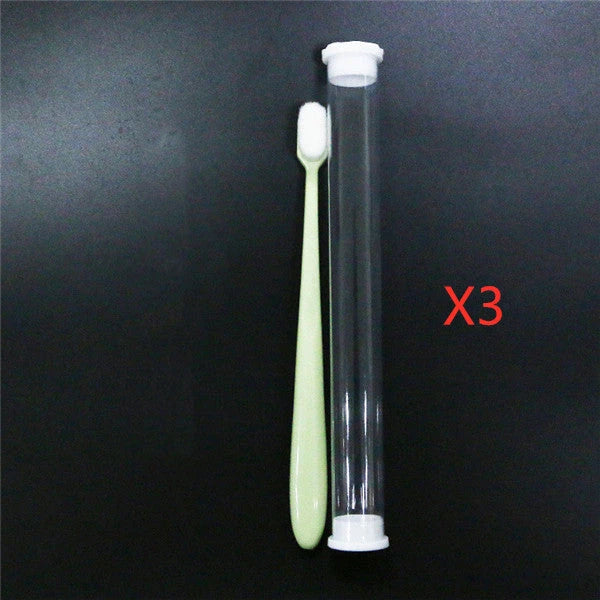 Premium soft bristle toothbrush with various colour options for gentle and effective dental cleaning