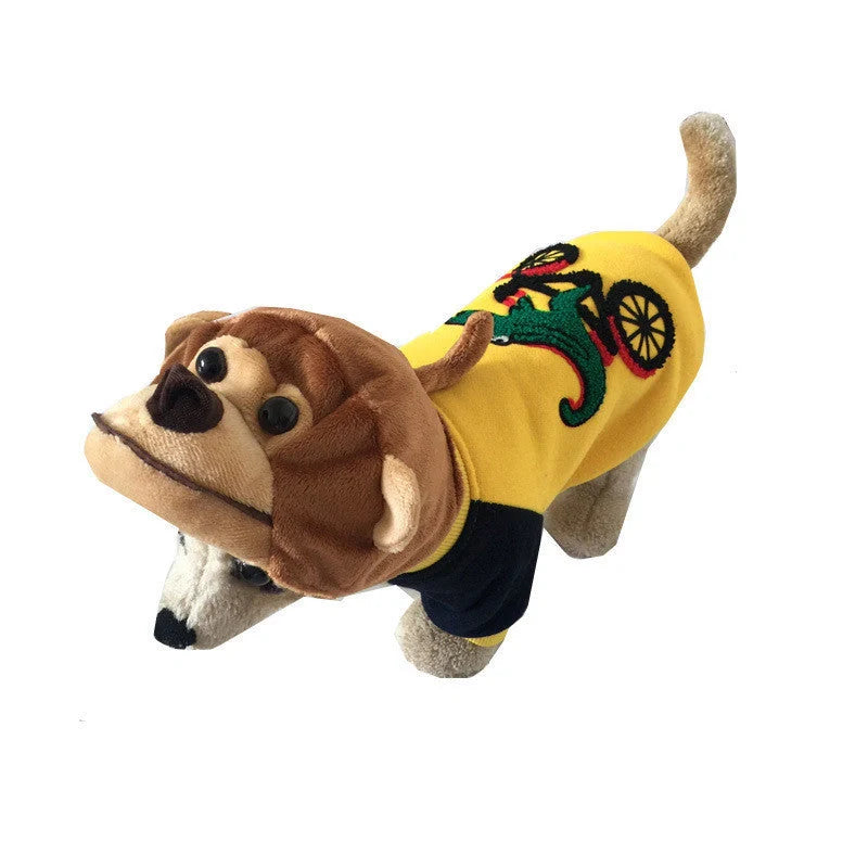 GiftHomen UK Monkey Cartoon Design Dog Hat for festive occasions