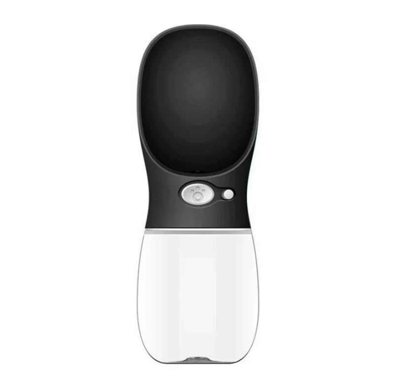 Durable and portable pet water bottle with one-touch button, suitable for outdoor activities with your furry friend