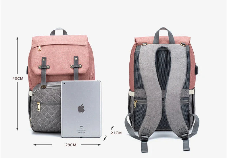 Stylish Mummy Bag - Multifunctional Large Capacity Organiser for Busy Parents in various colours and styles