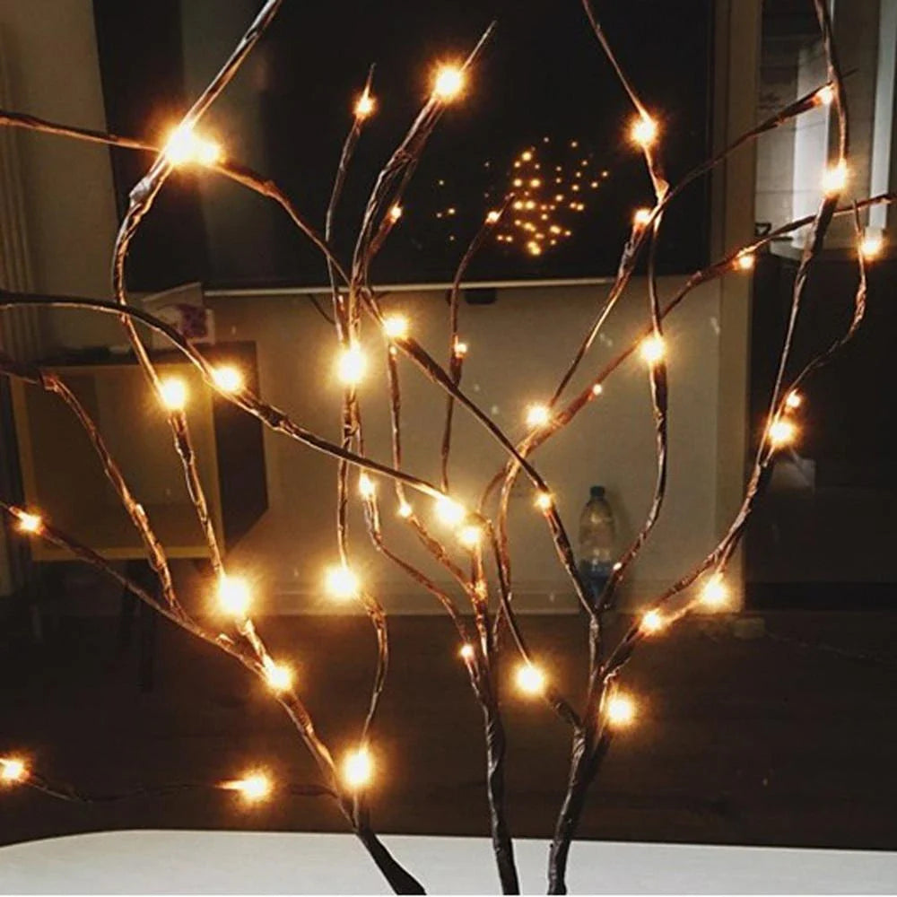 Premium LED Twig Lights with warm, energy-efficient glow for cozy home decor