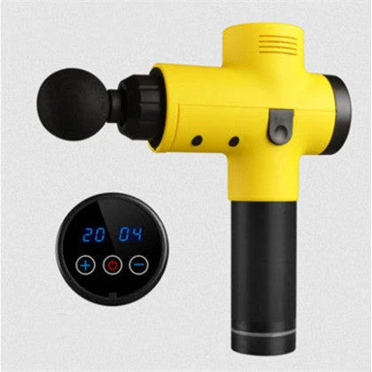 Premium deep tissue massage gun with interchangeable heads and whisper-quiet operation for relaxing muscle therapy