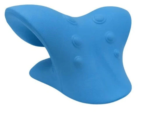 Ergonomic neck massager with six rolling balls for relieving muscle tension and soreness