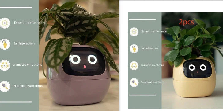 Smart Planter with AI and 7 sensors for easy plant care in various colours