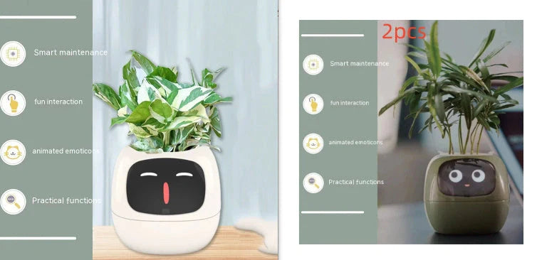 Smart Planter with AI and 7 sensors for easy plant care in various colours