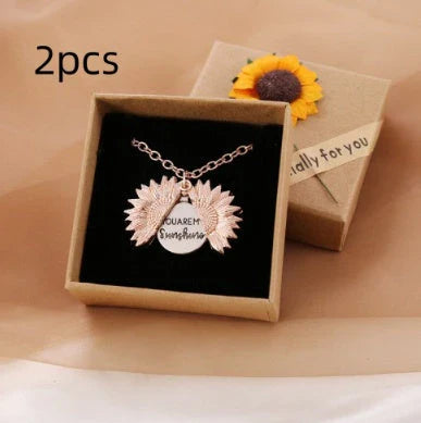 Radiant sunflower necklace with adjustable length and modern design