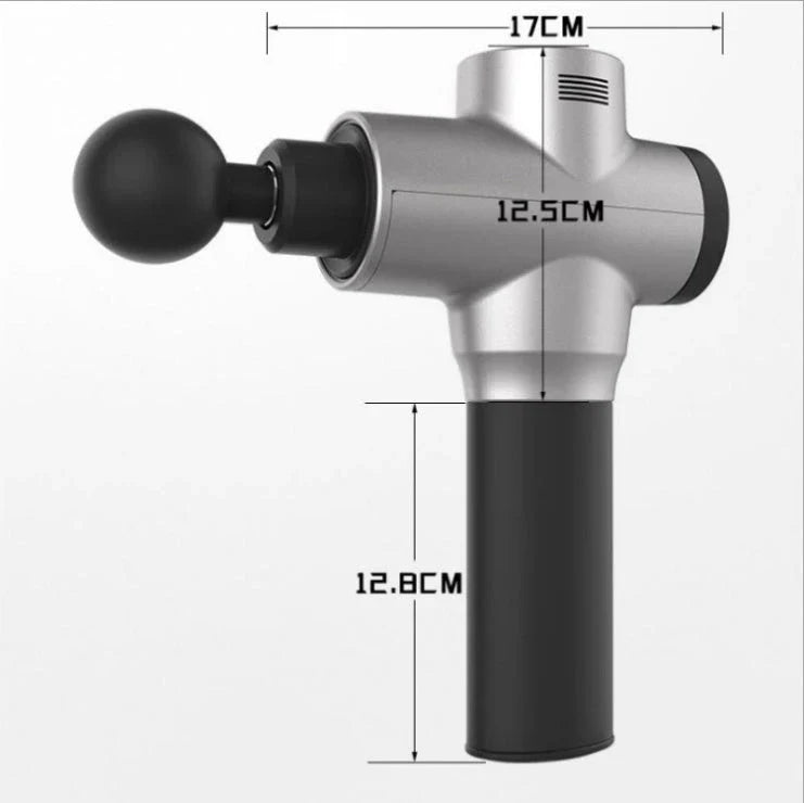 Premium deep tissue massage gun with interchangeable heads and whisper-quiet operation for relaxing muscle therapy