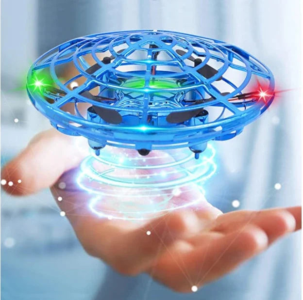 Intuitive air drone with UFO-inspired design, gesture control, and automatic obstacle avoidance for seamless aerial experiences.
