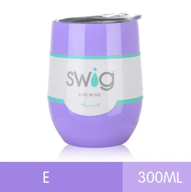9 oz insulated stainless steel tumbler mug with lid in various vibrant colours, perfect for hot and cold beverages
