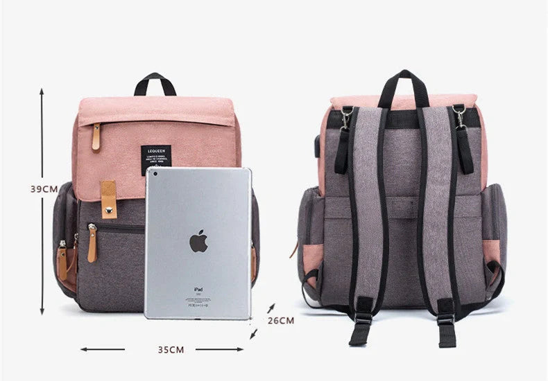 GiftHome UK Stylish Mummy Bag - Multifunctional Large Capacity Organiser for Busy Parents