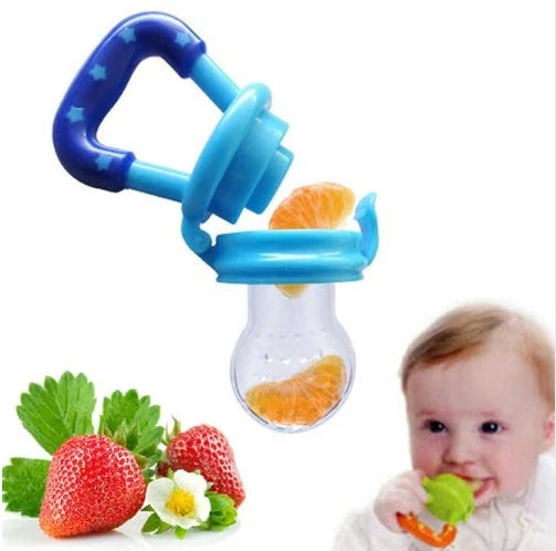 Versatile silicone pacifier with secure design to provide a safe and comfortable feeding experience for babies