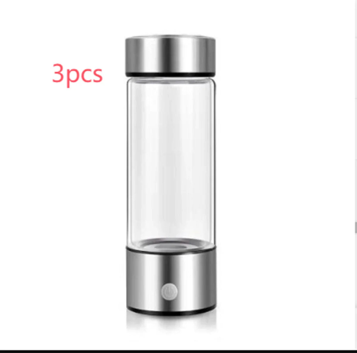Premium Hydrogen Water Bottle with Rechargeable Generator, Borosilicate Glass, Antioxidant-Infused Water, Portable Hydration Solution